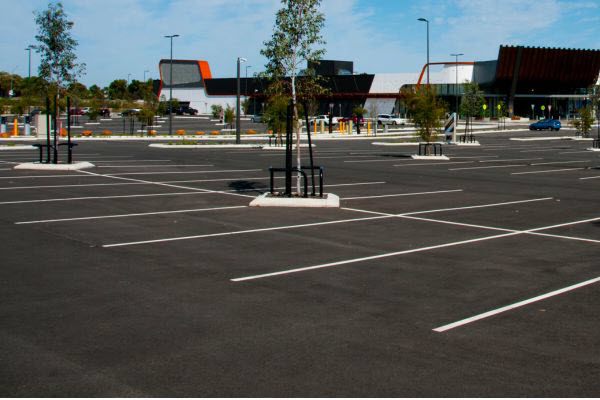 Retail Precint Asphalt Car Park